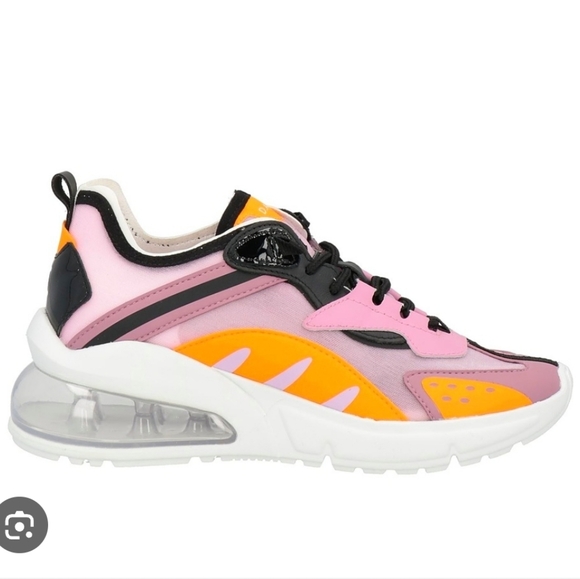 D.A.T.E. Designer Sneakers Air Pink Orange NWT - Picture 1 of 6
